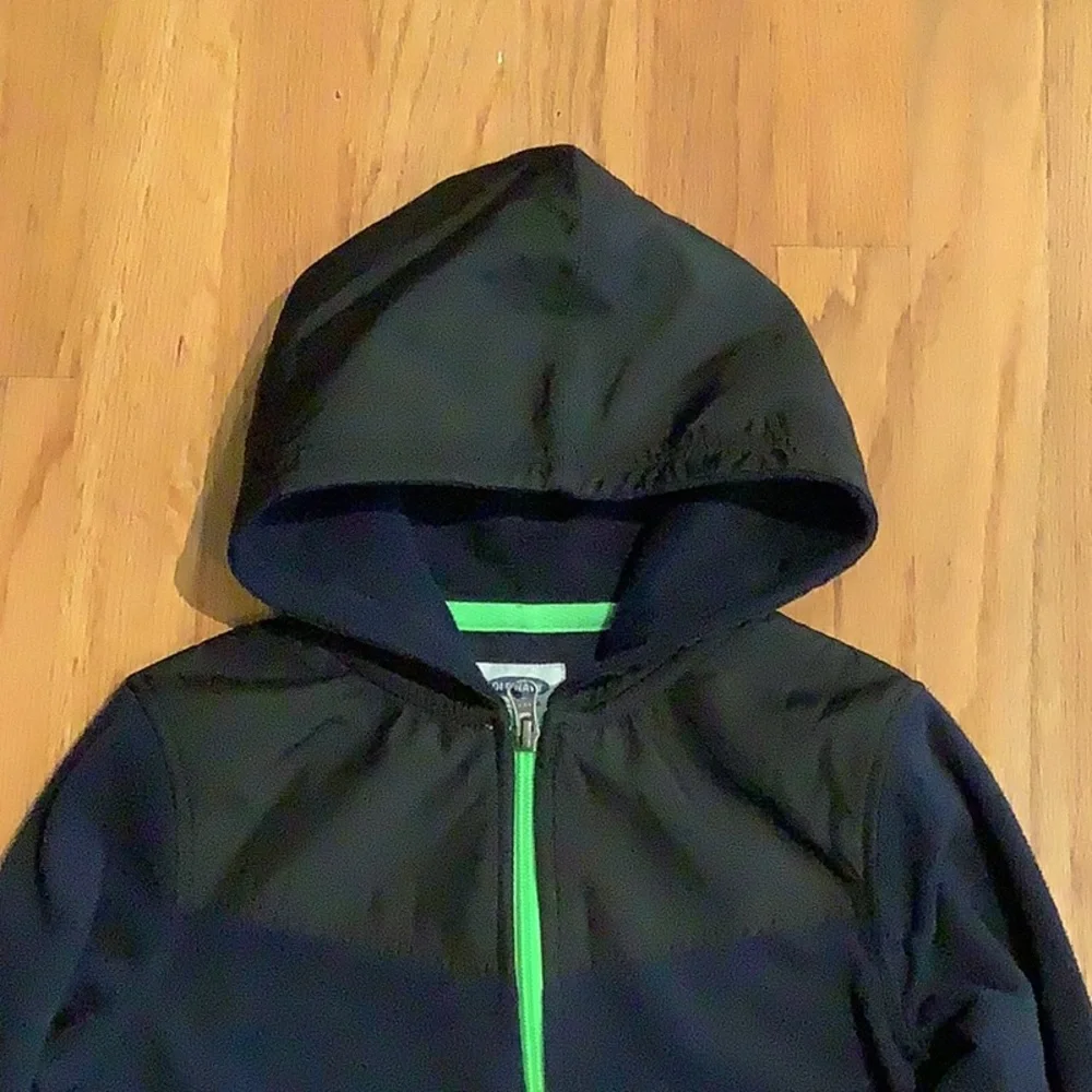 Old Navy: SWEATSHIRT Hoodie Size XS(5) Navy/Black/Electric Green